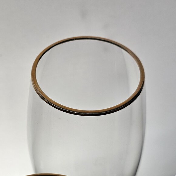 5 Lenox Erica Gold Champagne Glasses 9.25" fine crystal gold rim toasting presec - Picture 8 of 10